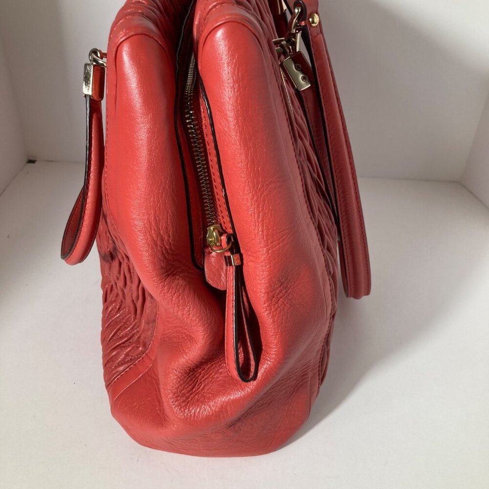 Coach 25984 Madison North South Gathered Leather Satchel 14.5 x 12.25 x 6" - Picture 5 of 16